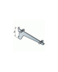 Console droite - aluminium - pas de 50 mm - Square Classic 200 SOFADI