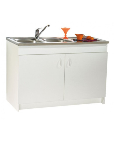 Meuble sous évier SIM NF - 100 x 60 cm - 2 portes Néova