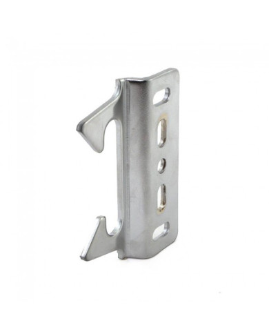 Gâche contrecoudée en applique pour serrure de portail PVC TIRARD