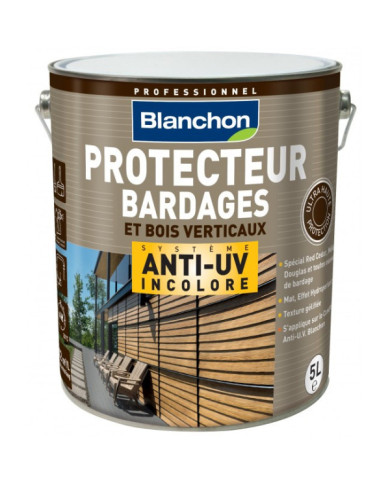 Protecteur bardage anti-UV - incolore - bois verticaux BLANCHON
