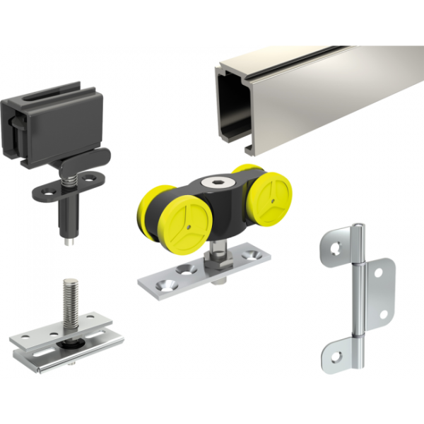 Kit pour porte coulissante pliante - 40 kg par vantail - TANGO MANTION