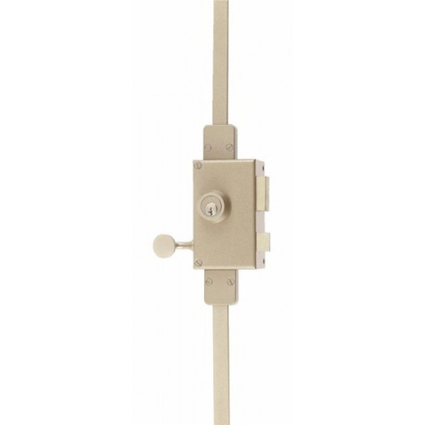 Serrure en applique verticale 3 points - cylindre rond - Vega JPM