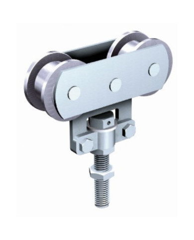Montures à galets acier - portail coulissant - force 150 kg - 255A MANTION