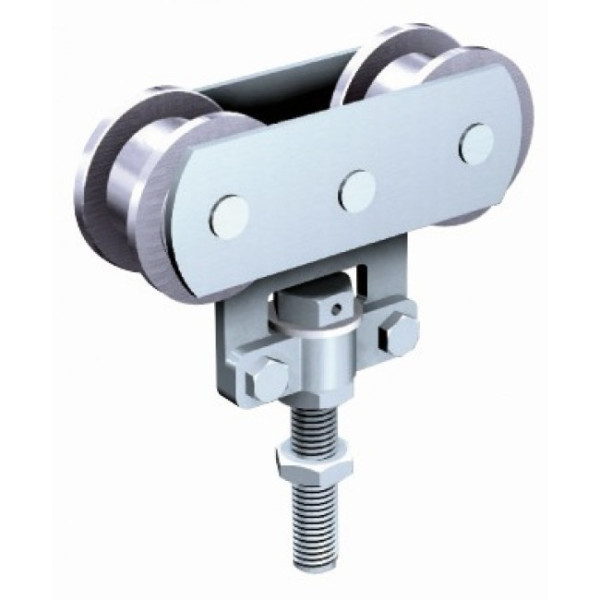 Montures à galets acier - portail coulissant - force 150 kg - 255A MANTION