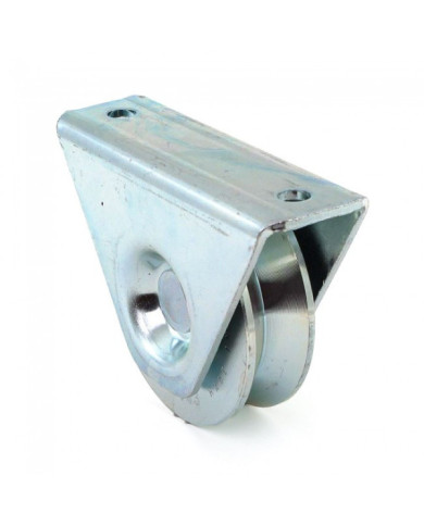 Roue à gorge triangulaire 325 V - support extérieur - roulement à billes COMUNELLO