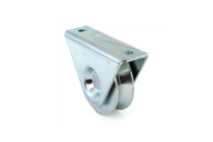 Roue à gorge triangulaire 325 V - support extérieur - roulement à billes COMUNELLO