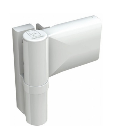 Paumelle pour menuiserie PVC - 120 kg - Blanc RAL 9016 - KT-N 6R HAHN