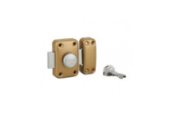 Verrou de porte - à bouton - cylindre rond HG5 - époxy or - Capital FTH THIRARD