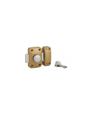 Verrou de porte - à bouton - cylindre rond HG5 - époxy or - Capital FTH THIRARD