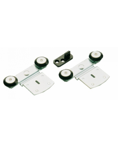 Ferrure de porte coulissante pour fixation à plat ROB