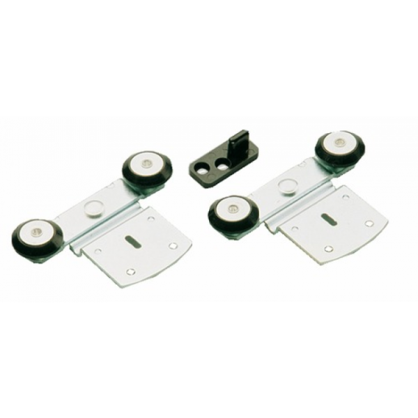 Ferrure de porte coulissante pour fixation à plat ROB