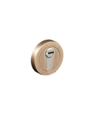 Rosaces pour poignées de porte - vieux laiton mat - design DCG DCG