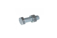 Boulon tête hexagonale - acier zingué blanc - 8.8 - entièrement fileté STAFA