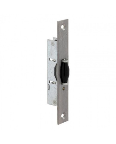 Serrure à larder à rouleau - portes métalliques - têtière inox - 23/21 MÉTALUX