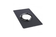 Plaque de propreté inox émail noir - dimensions 300 x 500 mm TEN
