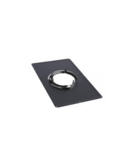 Plaque de propreté inox émail noir - dimensions 300 x 500 mm TEN