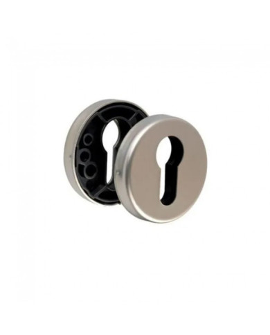 Rosace ronde pour poignée de porte - en inox 202 - LC VACHETTE