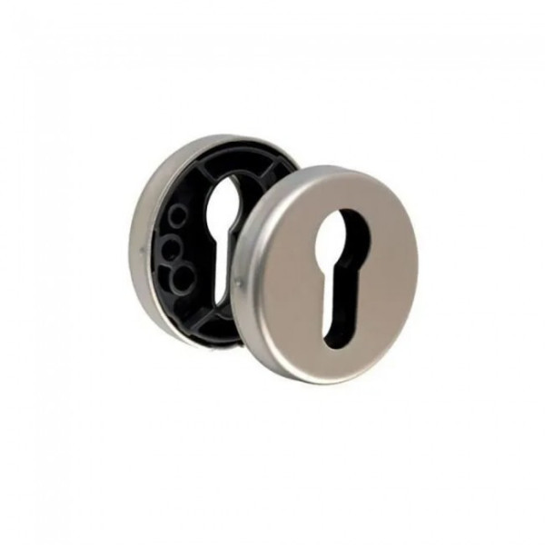 Rosace ronde pour poignée de porte - en inox 202 - LC VACHETTE
