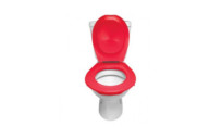 Lunette et abattant WC clipsable - Framboise PAPADO