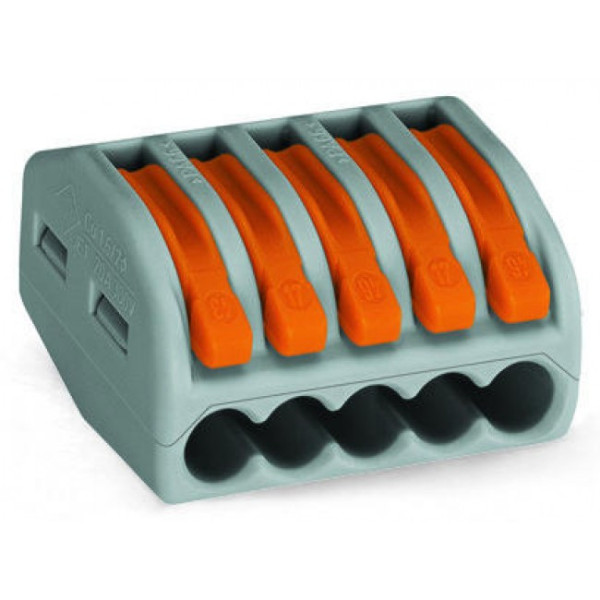 Borne de connexion - universelle 222 - fils souples et rigides WAGO