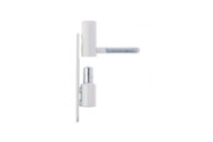 Fiches sur platine pour menuiserie PVC - acier zingué blanc OTLAV