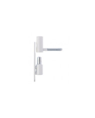 Fiches sur platine pour menuiserie PVC - acier zingué blanc OTLAV