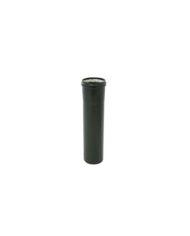 Conduit pellet émaillé noir - joint viton - longueur 1 m TEN