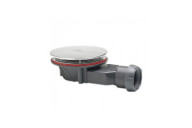 Bonde de douche pour receveur extra-plat - sortie horizontale - Slim + WIRQUIN PRO