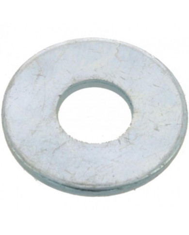 Rondelles plates Lu - acier zingué blanc BRICOZOR