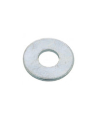 Rondelles plates Lu - acier zingué blanc BRICOZOR
