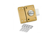 Verrou standard en applique - à bouton et cylindre - Classik ABUS