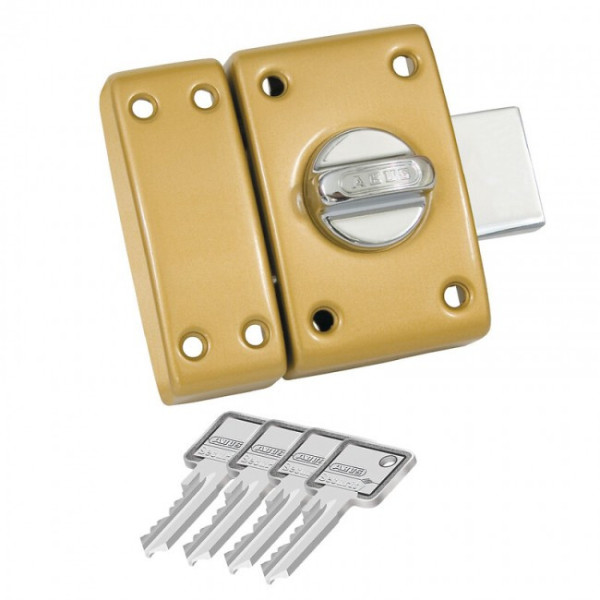 Verrou standard en applique - à bouton et cylindre - Classik ABUS