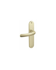Poignées de porte sur plaques - aluminium champagne - Budget VACHETTE