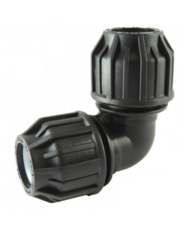 Coude à compression égal 90° en polypropylène PP pour tube PE CODITAL