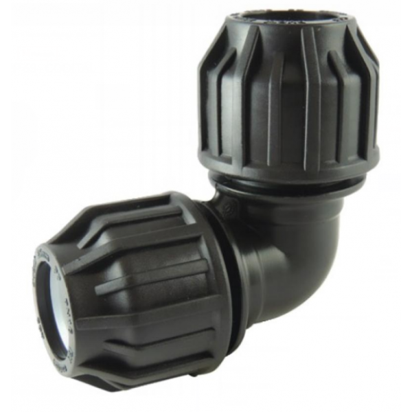 Coude à compression égal 90° en polypropylène PP pour tube PE CODITAL