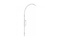 Serrure à larder 4 points pour porte cintrée - têtière 18 mm - Europa FERCO