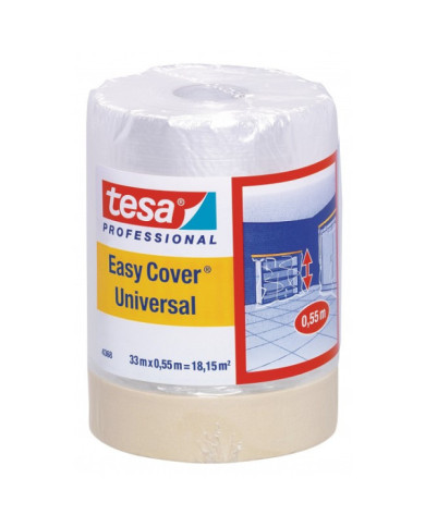 Film de masquage pour peinture avec bande adhésive - 4368 TESA Adhésifs