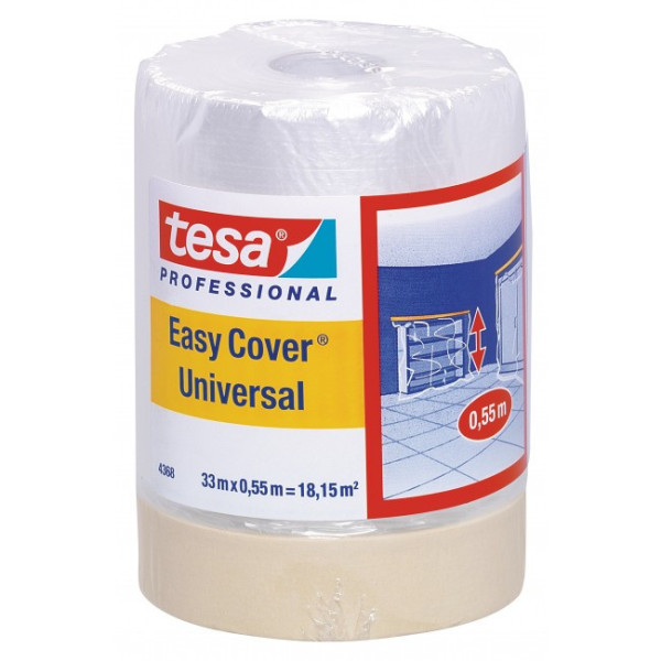 Film de masquage pour peinture avec bande adhésive - 4368 TESA Adhésifs