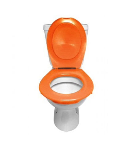 Lunette et abattant WC clipsable - Orange PAPADO