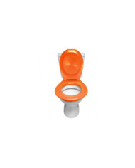 Lunette et abattant WC clipsable - Orange PAPADO