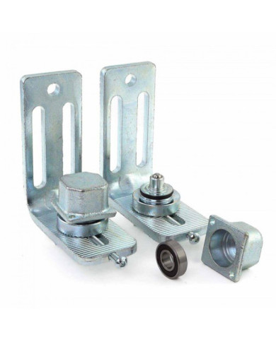 Gonds inférieurs pour portail battant 87L Q - tube acier carré - par 2 COMUNELLO