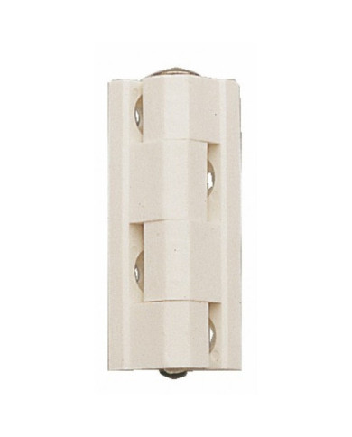 Charnière universelle à pans - Nylon blanc BRICOZOR