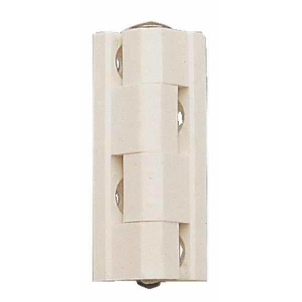 Charnière universelle à pans - Nylon blanc BRICOZOR