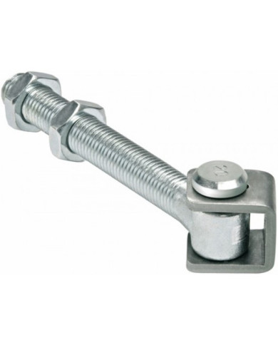 Gond à tige filetée - long 130 mm - pour portail acier COMUNELLO