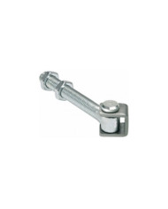 Gond à tige filetée - long 130 mm - pour portail acier COMUNELLO