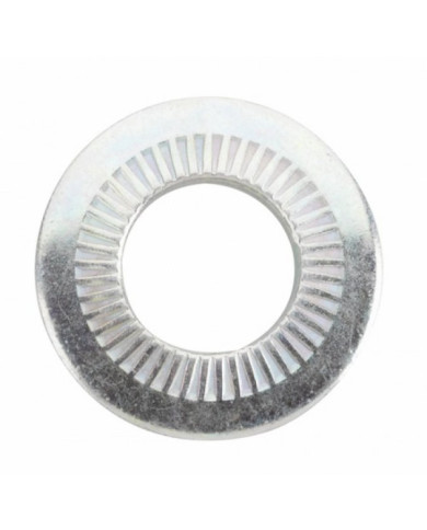 Rondelles frein contact - acier zingué blanc - 200 pièces BRICOZOR