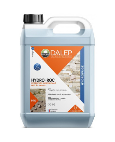 Hydrofuge minéralisant – durcit les supports – incolore – Hydro Roc DALEP