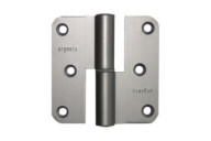 Paumelle à lame ouverte - en aluminium anodisé - 80 x 80 mm ARGENTA
