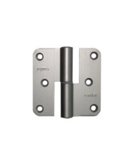Paumelle à lame ouverte - en aluminium anodisé - 80 x 80 mm ARGENTA