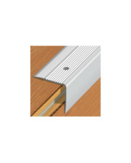Nez de marche intérieur ou extérieur - aluminium strié - Large 41 V DINAC